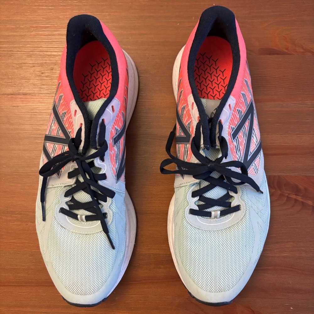 New Balance Women's Coral and mint Athletic Shoes